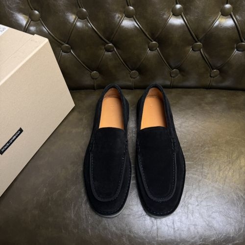 Dolce & Gabbana DG Leather Loafers Non-slip Rubber Sole