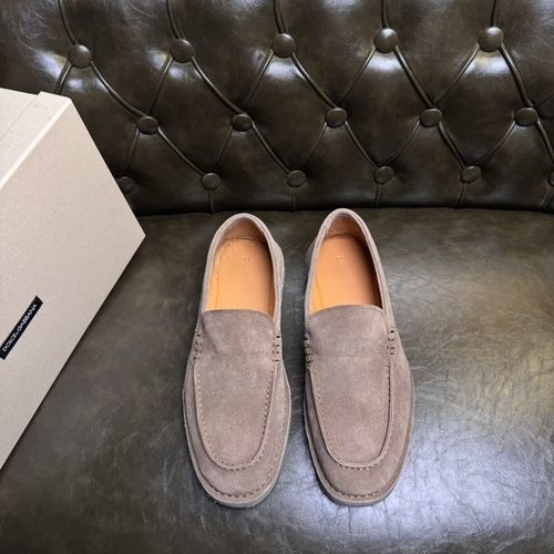 Dolce & Gabbana DG Leather Loafers Non-slip Rubber Sole