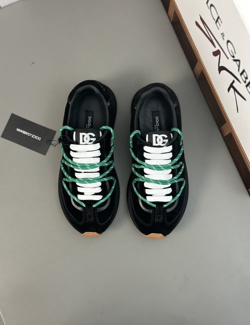 Dolce & Gabbana DG Leather Casual Sneakers With TPR Sole