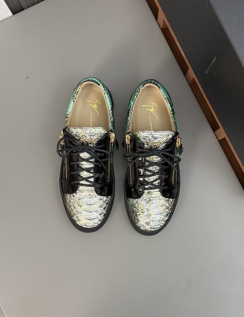 Giuseppe Zanotti Cowhide Casual Sneakers With Hardware Logo