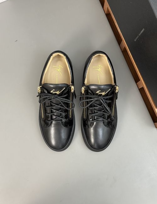 Giuseppe Zanotti Cowhide Casual Sneakers With Hardware Logo