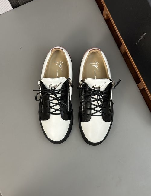 Giuseppe Zanotti Cowhide Casual Sneakers With Hardware Logo