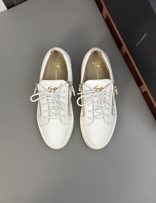 Giuseppe Zanotti Cowhide Casual Sneakers With Hardware Logo