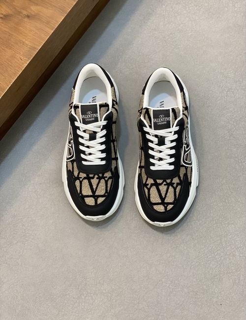 Valentino Napa Leather Casual Sneakers With TPU Sole