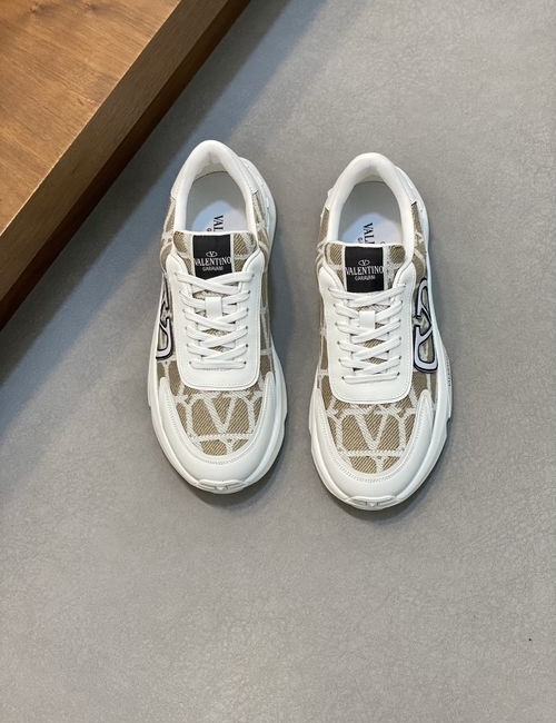 Valentino Napa Leather Casual Sneakers With TPU Sole