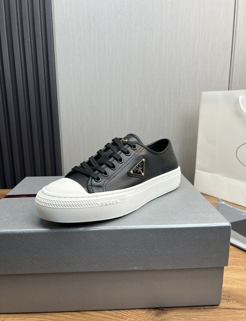 Prada Cow Leather Waterproof Fabric Casual Shoes