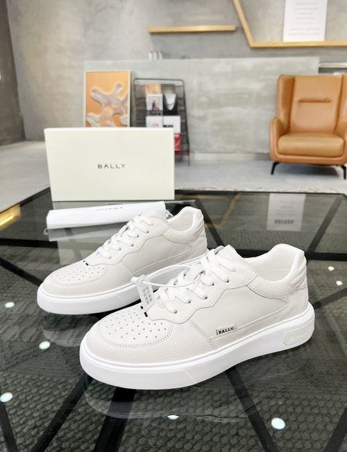 Bally Premium Leather Sneakers With Original Sole