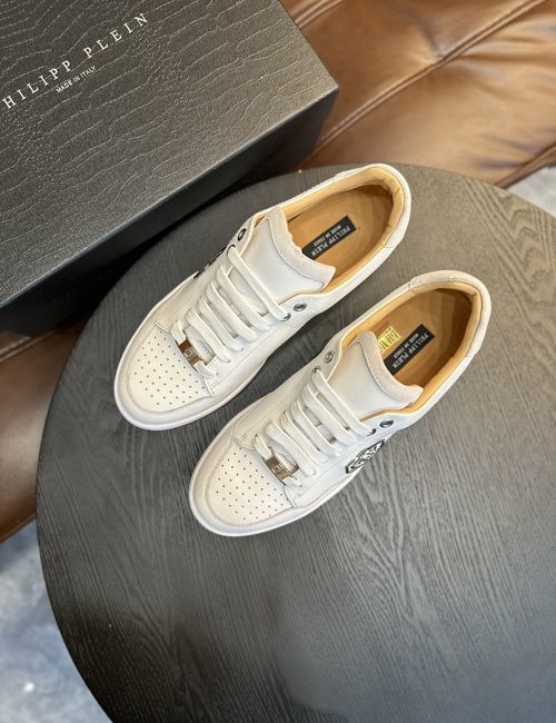 Philipp Plein Punk Style Leather Casual Shoes