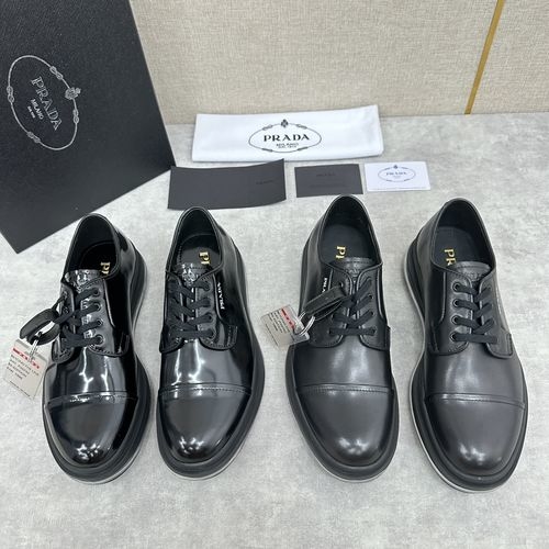 Prada Calfskin Air Cushion Leather Sneakers