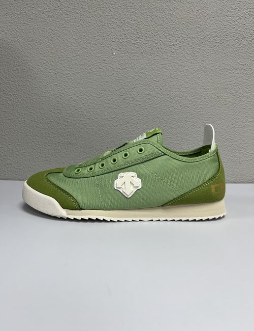 Descente Chron Polyester Vintage Slip-On Low Top Shoes Green