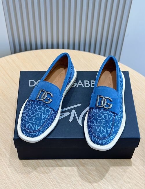 Dolce & Gabbana DG New Florio Suede Loafers