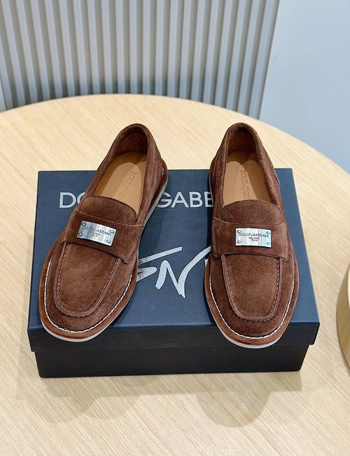 Dolce & Gabbana DG New Florio Suede Loafers