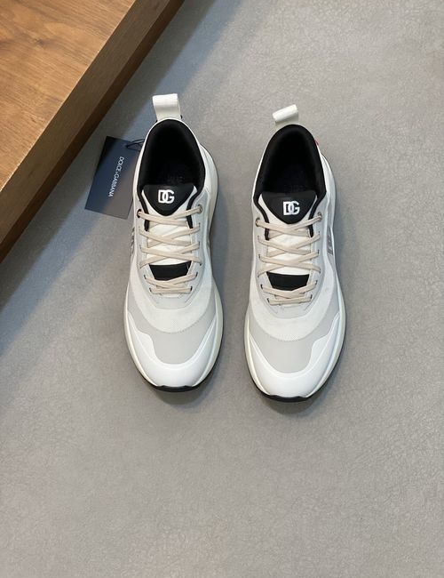 Dolce & Gabbana DG Leather Casual Sneakers With TPR Sole