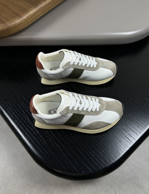 Tods Premium Perforated Leather Sneakers With TPU Sole