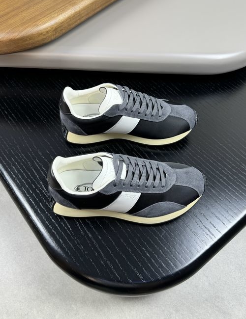 Tods Premium Perforated Leather Sneakers With TPU Sole