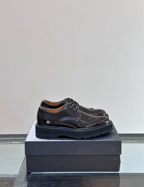 Chrome Hearts Thick Sole Casual Leather Shoes