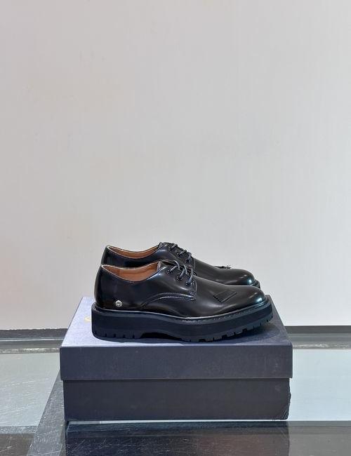 Chrome Hearts Thick Sole Casual Leather Shoes