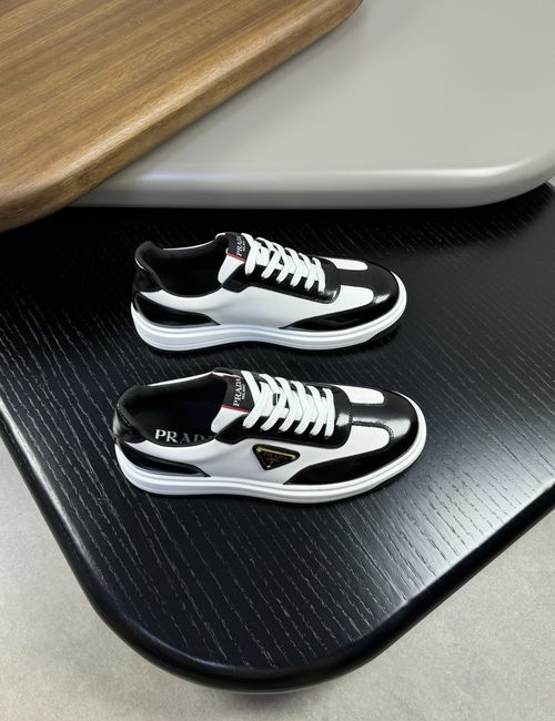 Prada Patent Nappa Leather Shoes With TPU Sole
