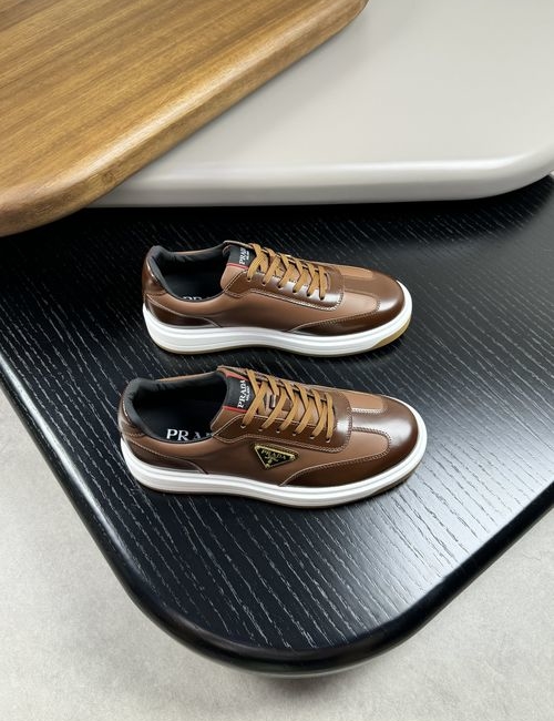 Prada Patent Nappa Leather Shoes With TPU Sole