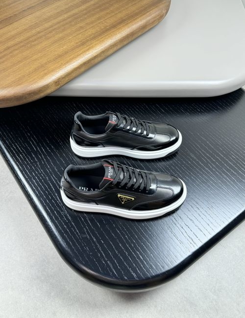 Prada Patent Nappa Leather Shoes With TPU Sole