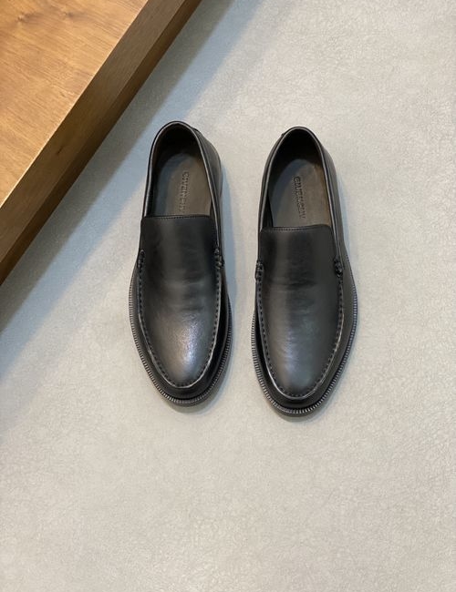 Givenchy Squared Toe Loafer Leather Shoes With 4G Logo