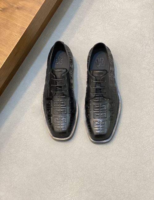Givenchy Squared Toe Loafer Leather Shoes With 4G Logo