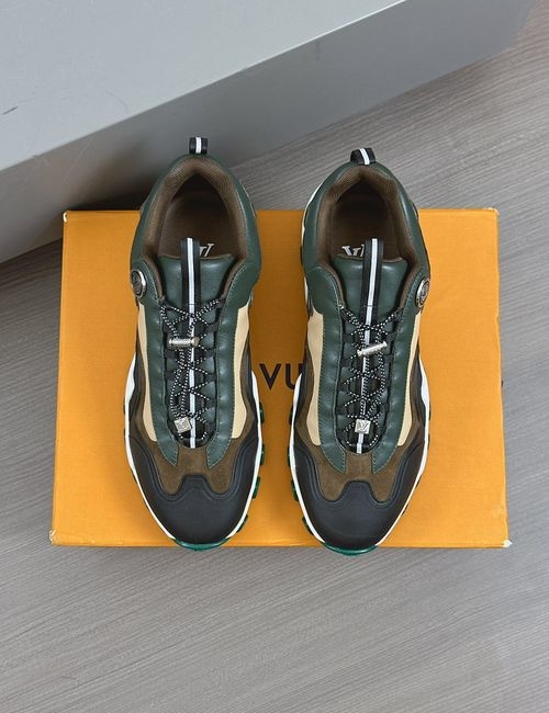 Louis Vuitton LV Rush Sneakers With Metal Logo Accent
