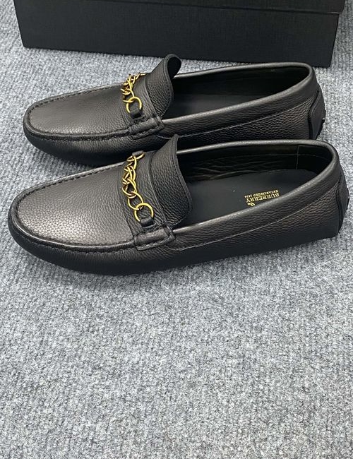Burberry Genuine Leather Loafers With Original Sole