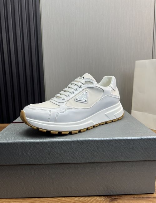 Prada Suede Cow Leather Casual Shoes With Original Sole