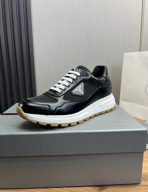 Prada Suede Cow Leather Casual Shoes With Original Sole