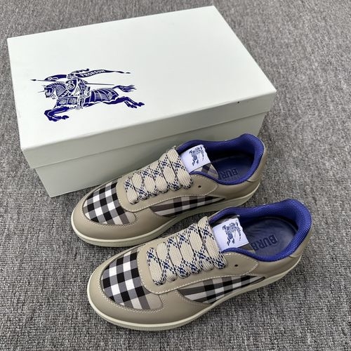 Burberry Checkboard Terrace Sneakers With Rubber Sole