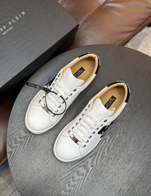 Philipp Plein Punk Style Leather Casual Shoes