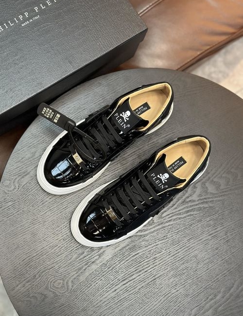 Philipp Plein Napa Leather Shock Absorption Sneakers