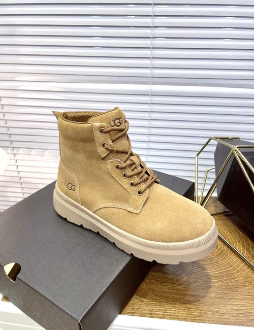 UGG Lace-up Suede Wool Lined Martin Boots
