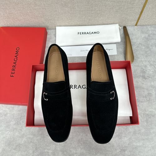Ferragamo Moccasin Loafers With Gancini Buckle