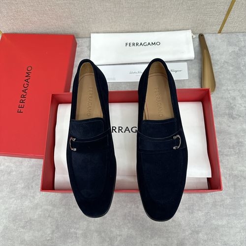 Ferragamo Moccasin Loafers With Gancini Buckle