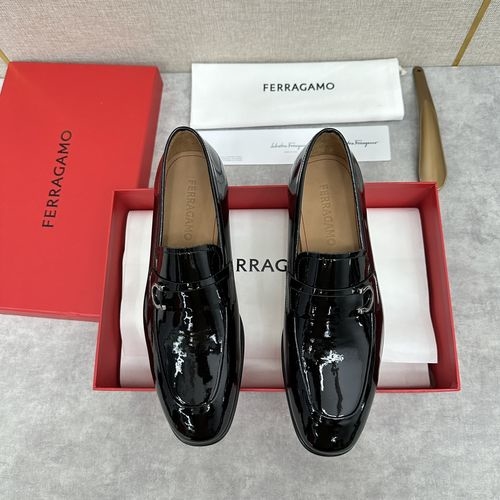 Ferragamo Moccasin Loafers With Gancini Buckle