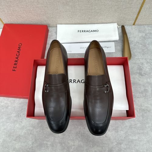 Ferragamo Moccasin Loafers With Gancini Buckle