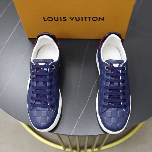Louis Vuitton LV Top Grade Leather Casual Sneakers