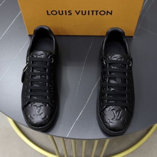 Louis Vuitton LV Top Grade Leather Casual Sneakers