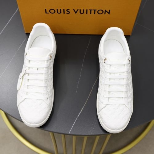 Louis Vuitton LV Top Grade Leather Casual Sneakers