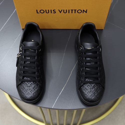 Louis Vuitton LV Top Grade Leather Casual Sneakers