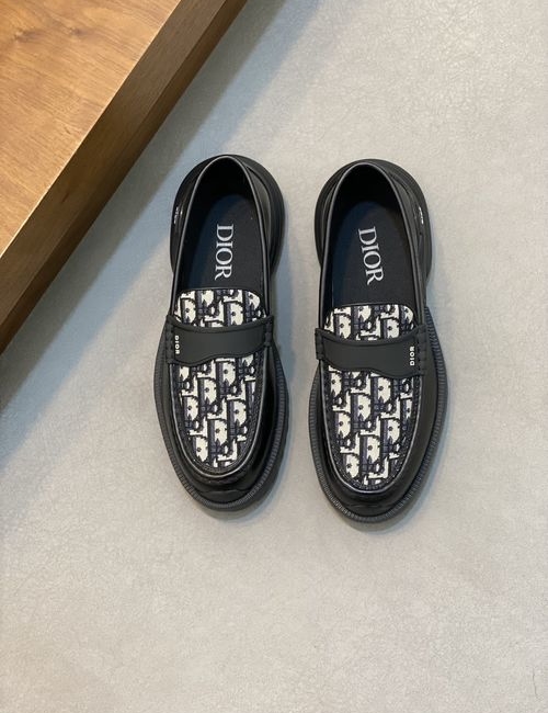 Christian Dior CD Moccasin Shoes Leather Upper TP Sole