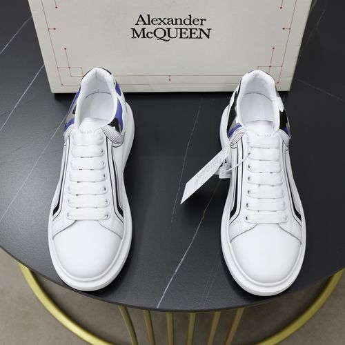 McQueen White Sneakers With Sheepskin Lining