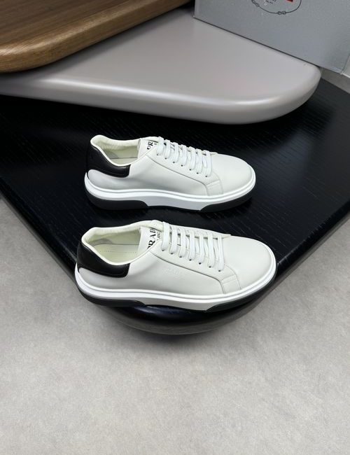 Prada Nappa Leather Sneakers With Embossed Logo