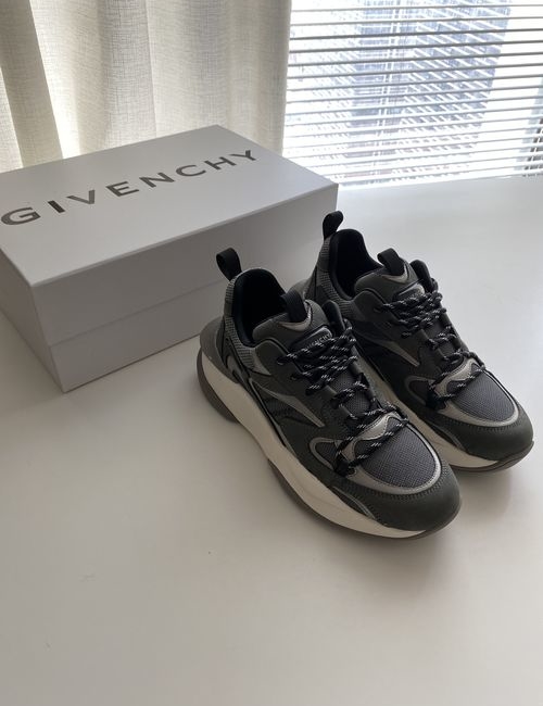 Givenchy Low-Top Leather Mesh Sneakers