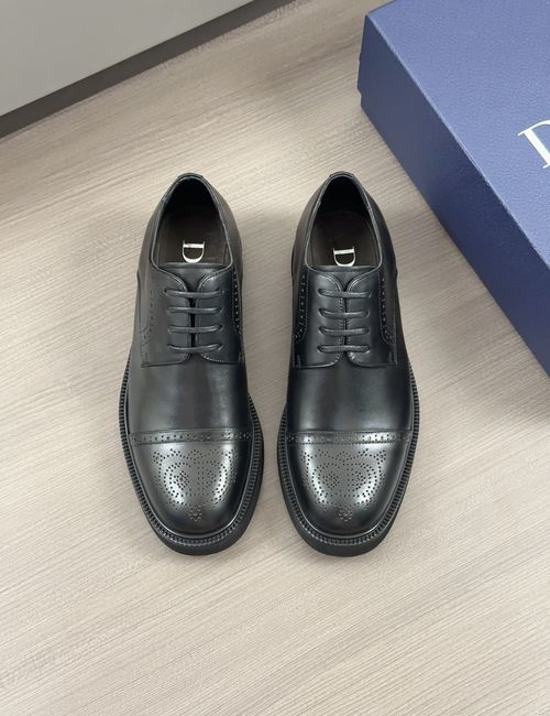 Christian Dior CD Moccasin Shoes Leather Gancio Buckle