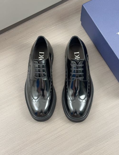 Christian Dior CD Moccasin Shoes Leather Gancio Buckle