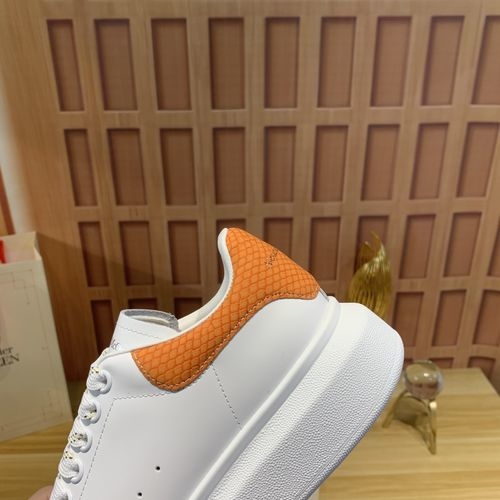 McQueen Snakeskin Pattern Casual Sneakers
