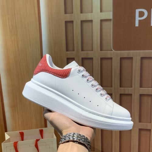 McQueen Snakeskin Pattern Casual Sneakers
